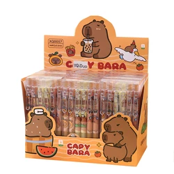 12Pcs/Set Cute Anime Capybara Gel Pen for School Writing Kawaii Cartoon Neutral Pen Office Supplies kids Stationery gift