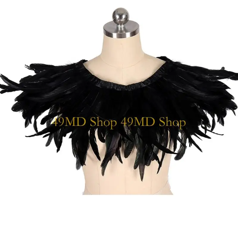 49MD Trimmed Cloak Artistic Statement Piece For Special Occasions