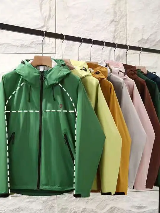 

Весенне-осенний мужской свободный крой, ветрозащитный, водоотталкивающий, дышащий, с капюшоном, модный, Гонконгский, из полиэфирного волокна