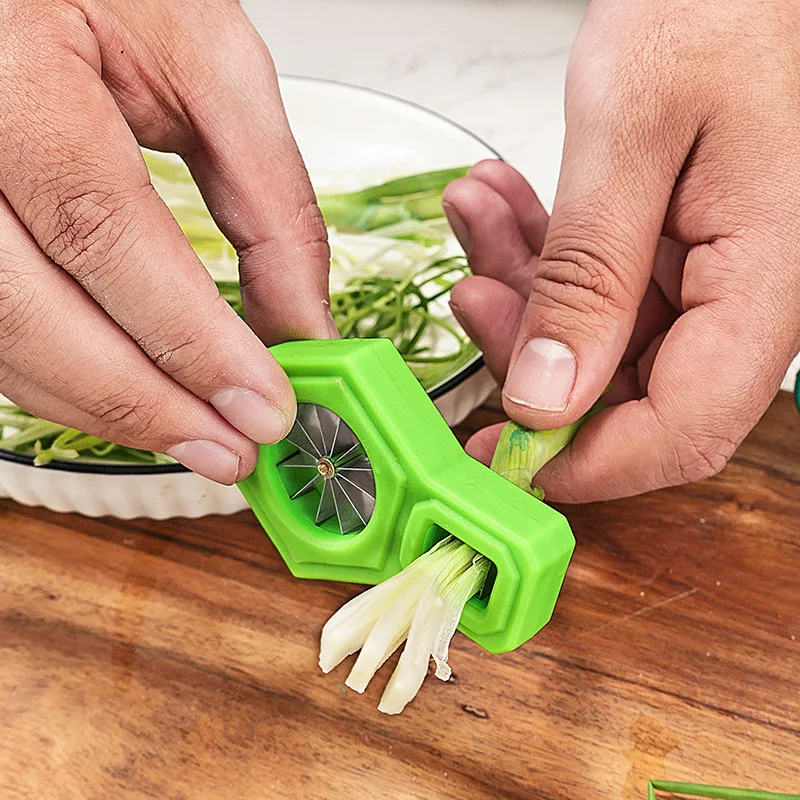 1PC Green Onion Slicer Cut Green Onion Wire Drawing Kitchen Superfine Vegetable Shredder Kitchen Gadget Vegetable Cutter