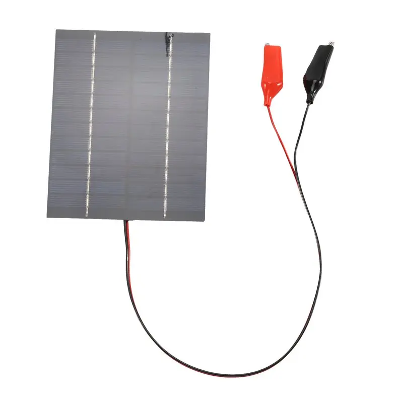 [HOT!】 Waterproof Solar Panel 5W 12V Outdoor DIY Solar Cells Polysilicon Epoxy Panels 136X110MM For 9-12V Battery Tool