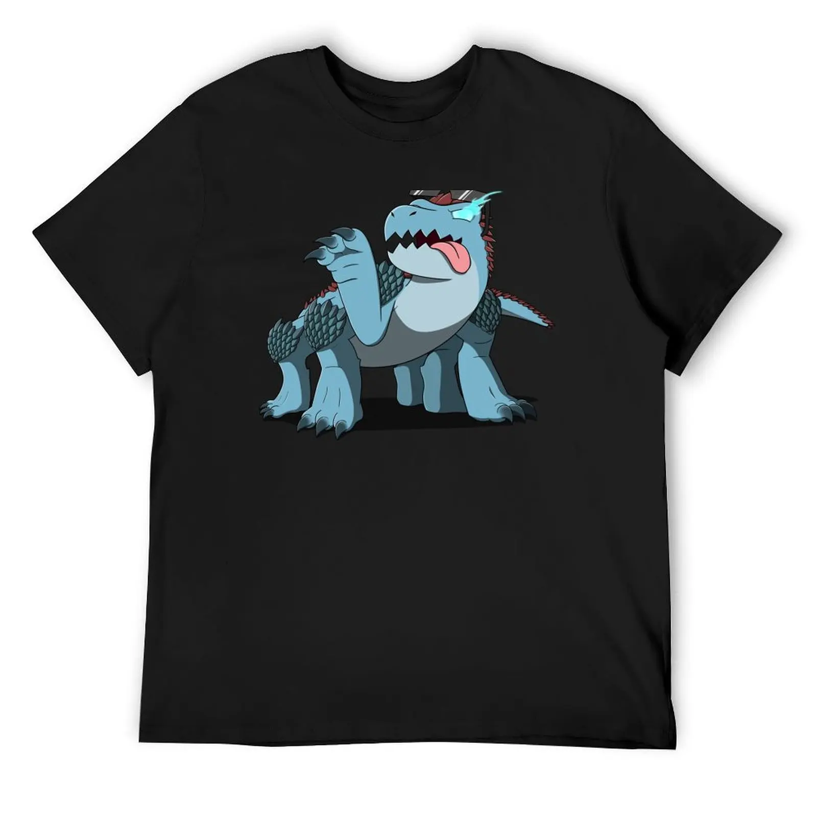 Noodle the Basilisk v02 T-Shirt plus size tops summer clothes graphic tee shirt kawaii clothes Men's clothing