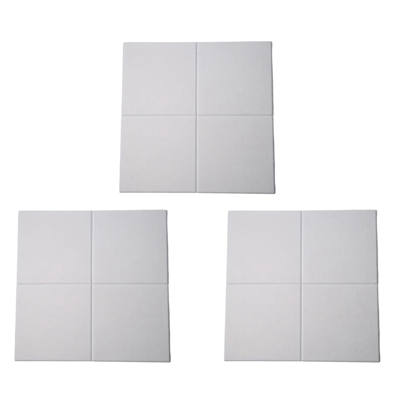 

Acoustic Panels White 12 Pieces High Density Beveled Edge For Wall Decoration And Acoustic Treatment