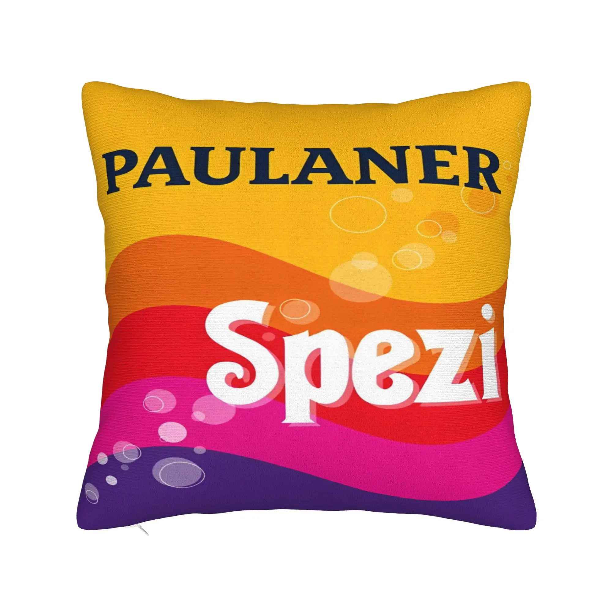 Paulaner Spezi Pillow Cover Germany Soda Drink Comfy Cushion Cover Funny Pillow Case For Chair Sofa Home Decor