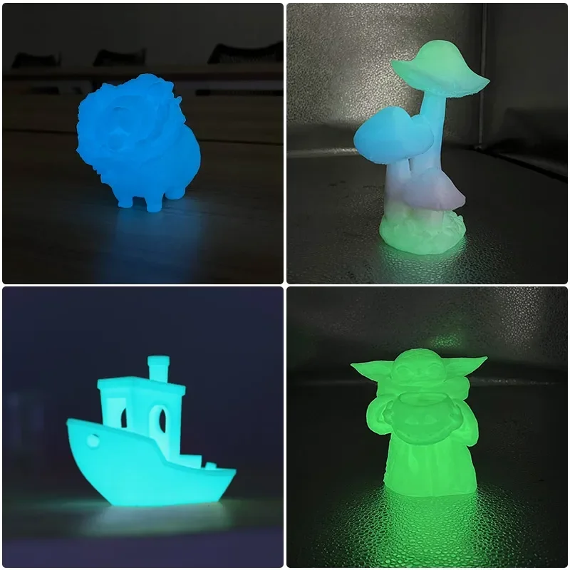 Glowing In The Dark 1.75mm 3D Printer Filament Luminous Sublimation Material for 3d Printing Glow Ranibow/ Red/ Firefly Green