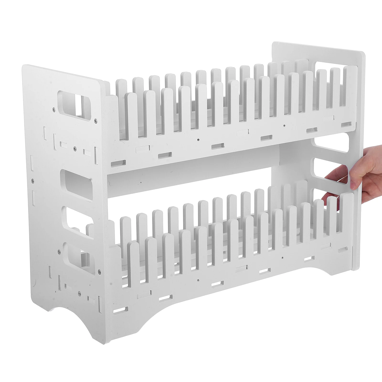 

Control Stand Charging Station for Multiple Devices Heat Dissipation Storage Desk Organizer PVC Display