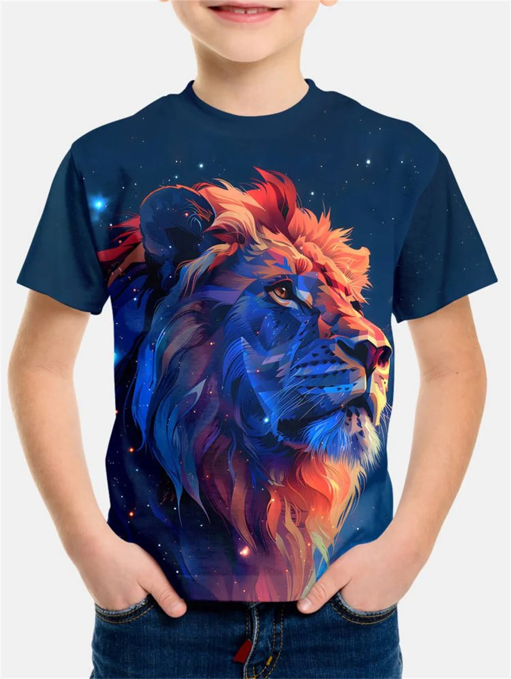 

Baby Clothes Animal Lion 3d Print Funny Tshirts Kids Boys Girls T-Shirts 3d Printed T Shirt Children Casual Children Clothing