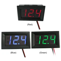 DC4.5V-30V Voltage Meter LED Display 0.56 Inch Mini Voltage Tester Volt Instrument Tool for 6V 12V Electromobile Motorcycle Car
