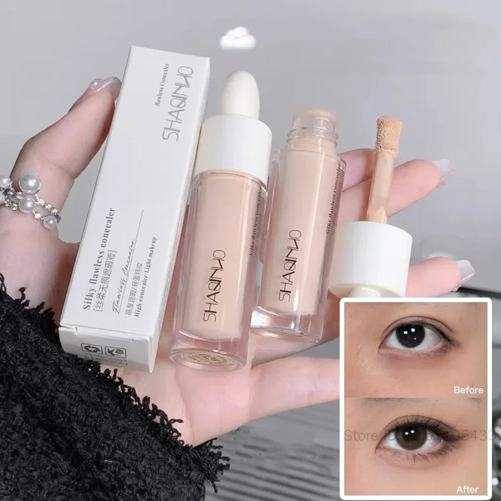 Crème anti-cernes à haute couverture, Texture, marques d'acné, cernes, liquide de maquillage pour le visage, éclaircissant durable, cosmétique pour le visage