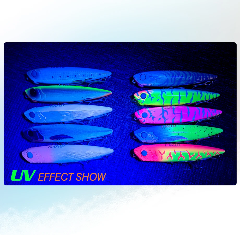 FJORD Schwimmender Bleistift 110 mm 22 g 85 mm 10 g Wobbler Topwater Walking Dog Salzwasserköder Stickbait Hechtbarsch Angelköder Tackle – Detail 6