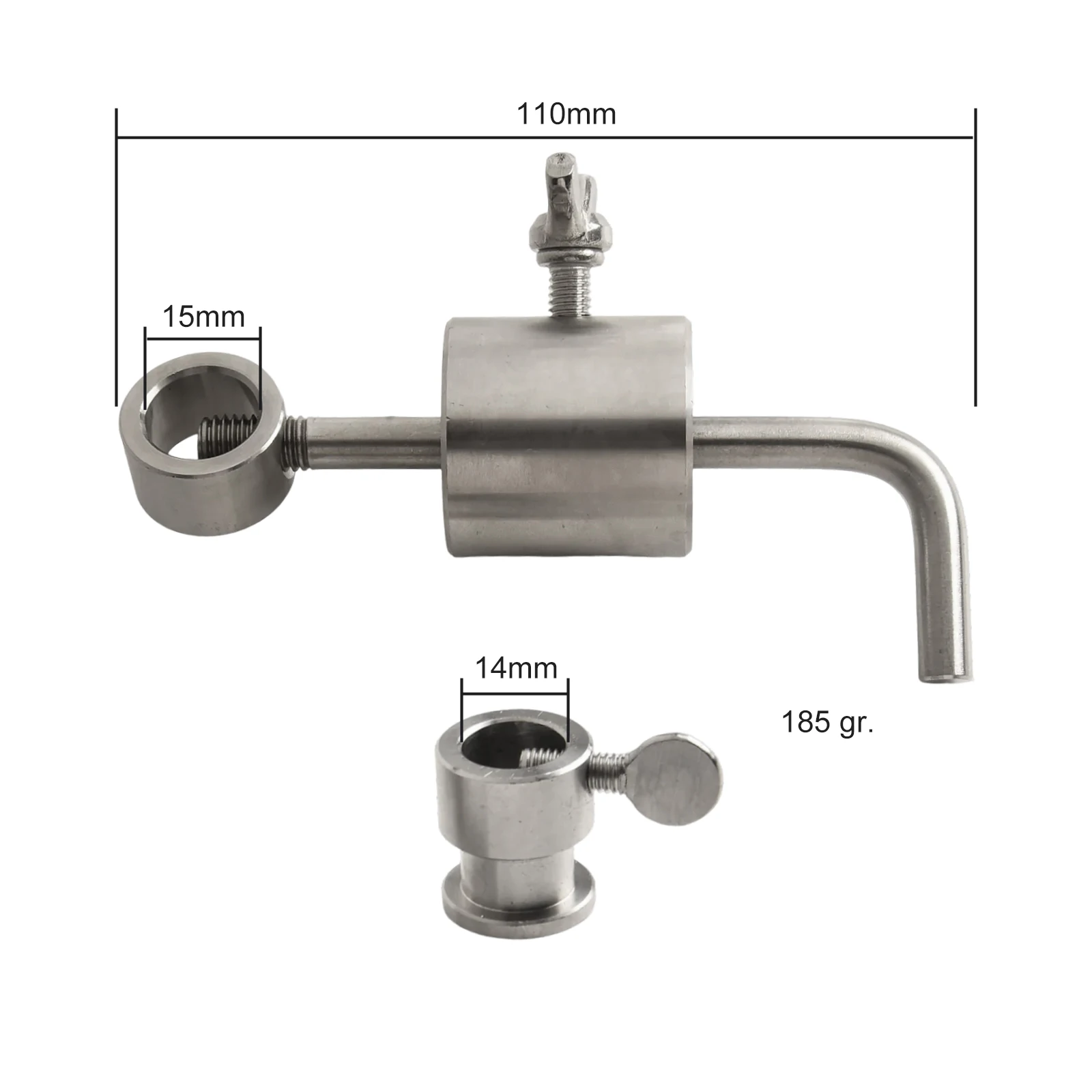 Brand New Weight Balancer BBQ Oven BBQ Rod Balance Skewer Limiter Rotisserie Roast Chicken Set Stainless Steel