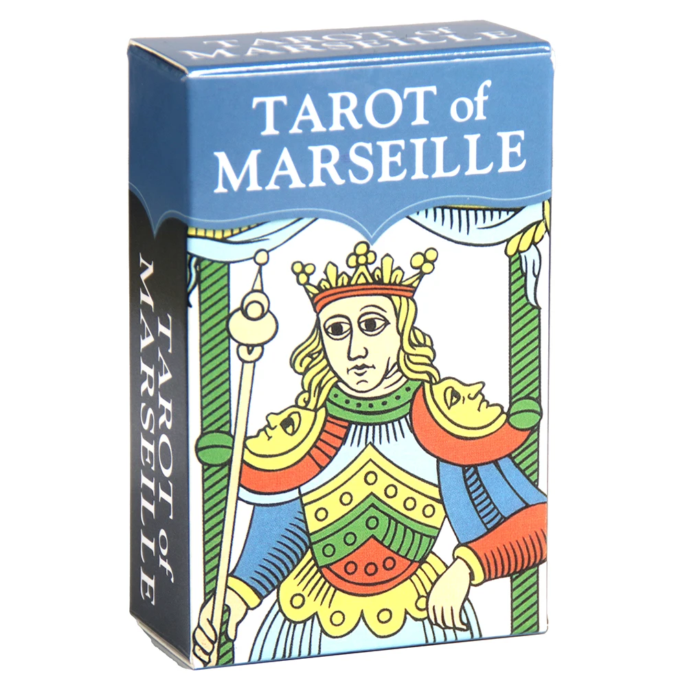 Tarot de Marseille Deck, Traditional French Tarot Cards, Durable Paper Material, Classic Divination Tool for Adults, 14+ Years,