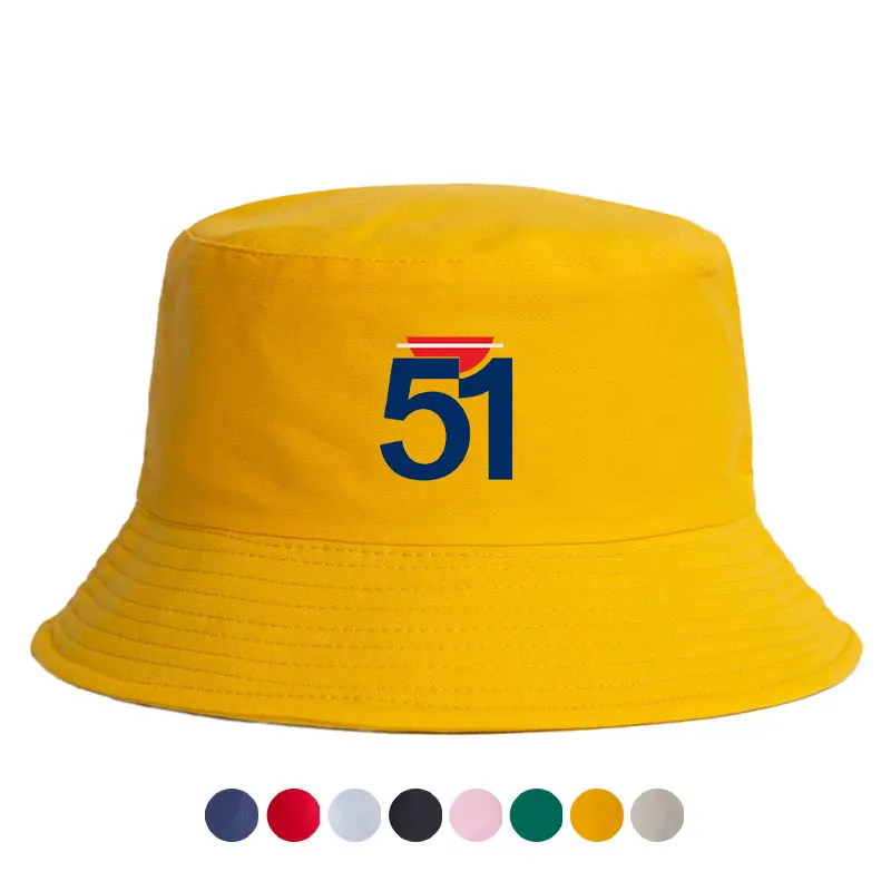 Man's Summer 51 Pastis's Bucket Hats Women Reversible Cool Outdoo Bob Hat Unisex Daily Fisherman Caps Unisex Daily Beach Sun Hat