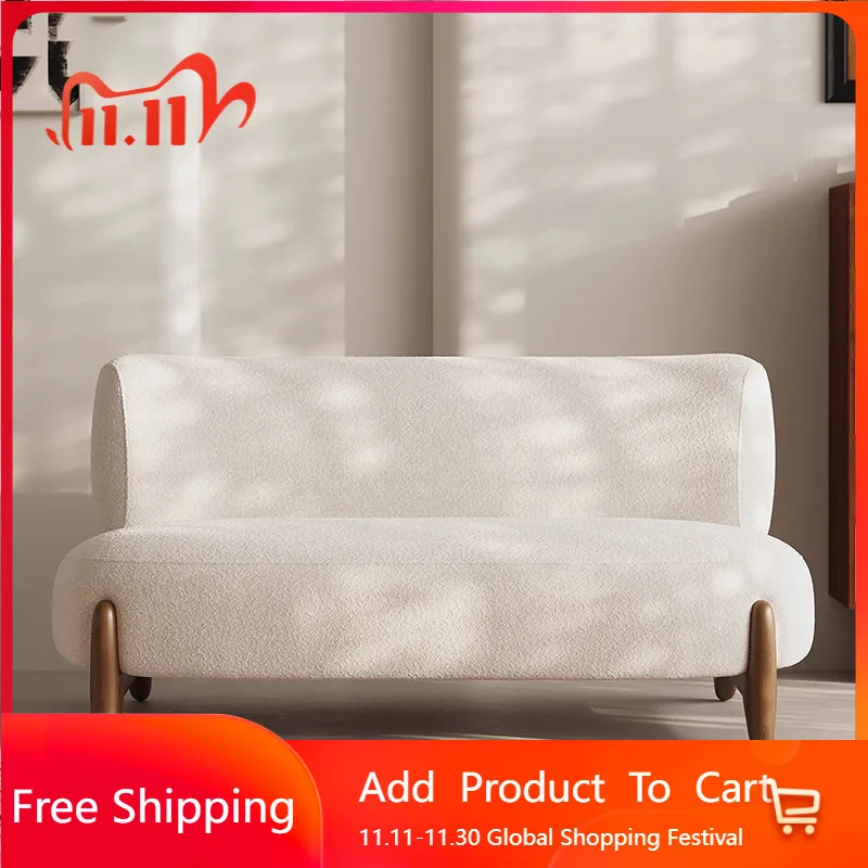 

Velvet Replica Outdoor Sofa Individual White Floor Room Decor Outdoor Sofa Hallway Single Sillon Cama Lounge Suite Furniture