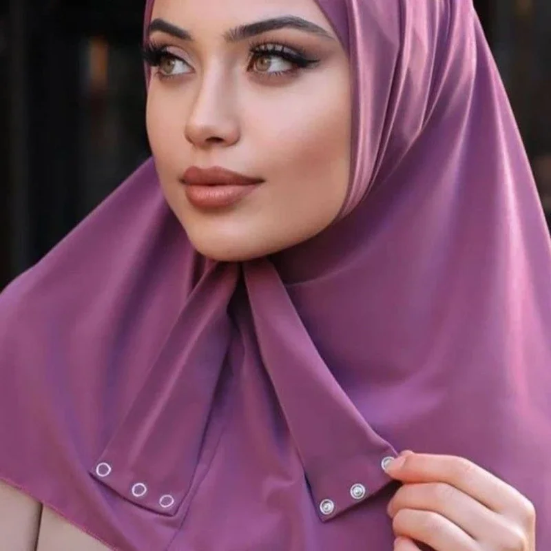 Instant Hijab Jersey Hijabs for Woman Muslim Hijab Caps Full Turban Cap Hair Wraps for Women Turban Headband Bonnet Hijab Femme