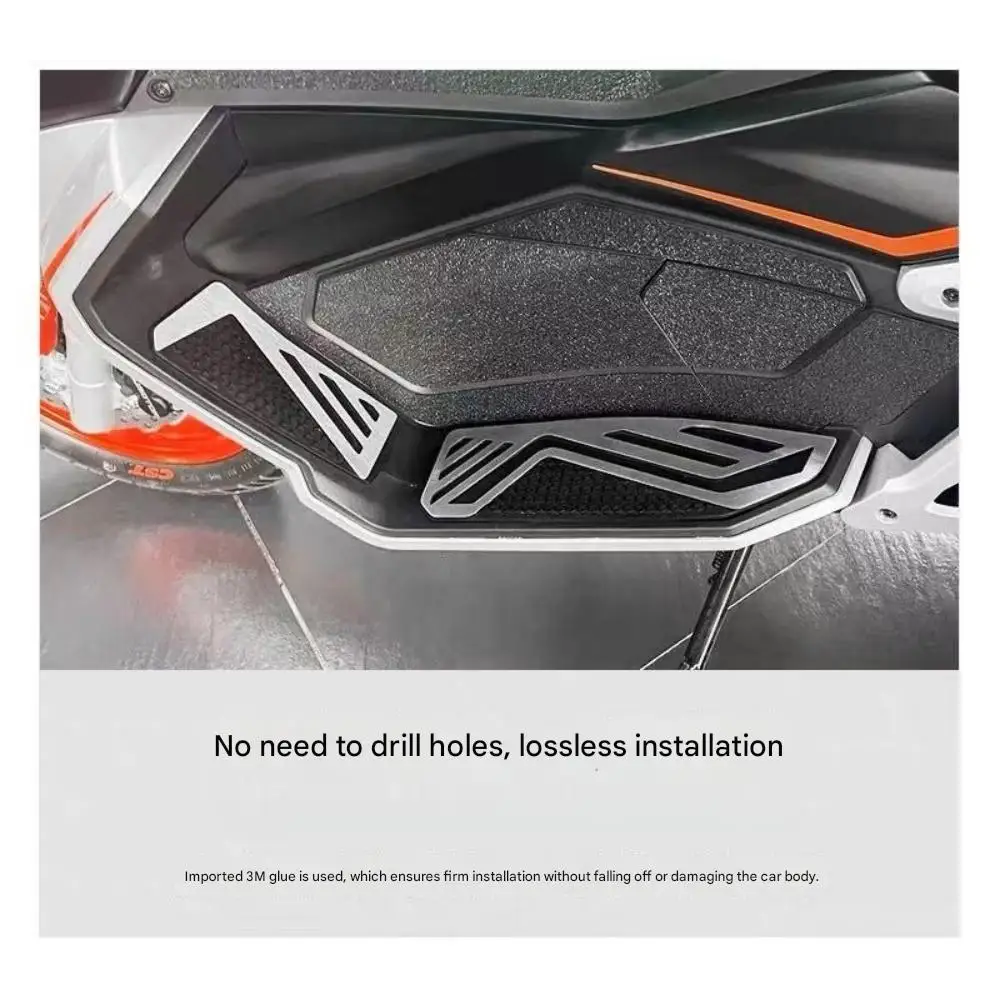 For QJMOTOR ATR125 125ATR modified stainless steel pedal special car dedicated beautiful non-slip wear-resistant foot pad