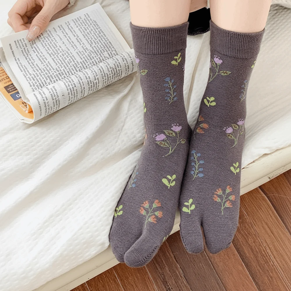 ถุงเท้าผู้หญิงแบบตาบิ 1 คู่ น่ - Toe Sock Split บทวิจารณ์และราคา
