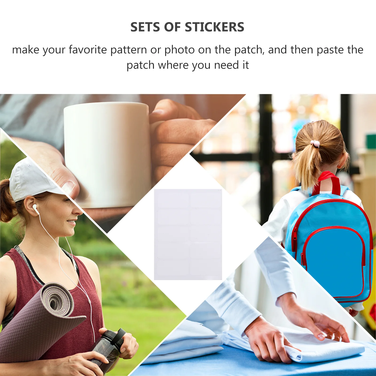 

10 set 10 Sets Self-Adhesive Name Tags Refrigerator Stickers Fridge Notepads Decorative Sticker For Home Office Wall Furniture