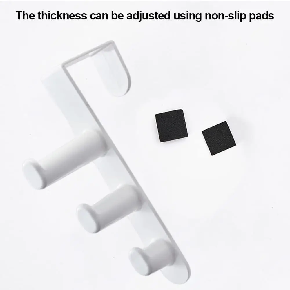 Cubicle Hook,Triple Posts Coat Hook,Universal Partition Hanger,Portable Coat Hook for Cubicle Wall, Space Saving Cubicle Hanging