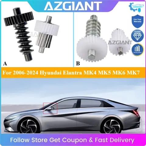 AZGIANT for 2006-2024 Hyundai Elantra MK4 MK5 MK6 MK7 자동차 사이드 백미러 접이식 유닛 내부 기어 세트 어셈블리 새로운 브랜드