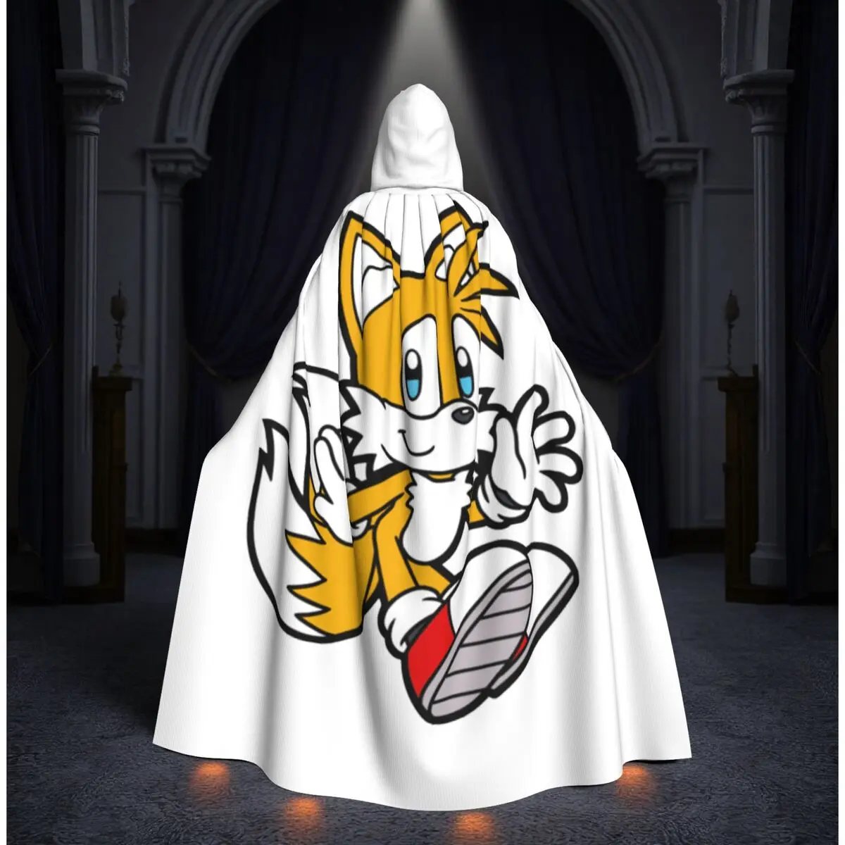 

Длинный плащ с капюшоном Майлза Тейлза Провера, средневековый костюм ведьмы, накидка для косплея, плащ на Хэллоуин, унисекс для взрослых