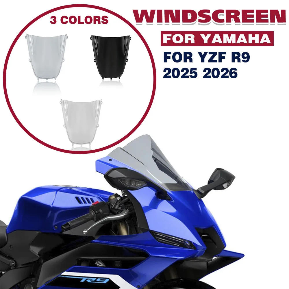 For YAMAHA YZF-R9 YZF R9 YZFR9 2025-2026 Screen Double Bubble Motorcycle Accessories Windscreen Windshield Screen Protector