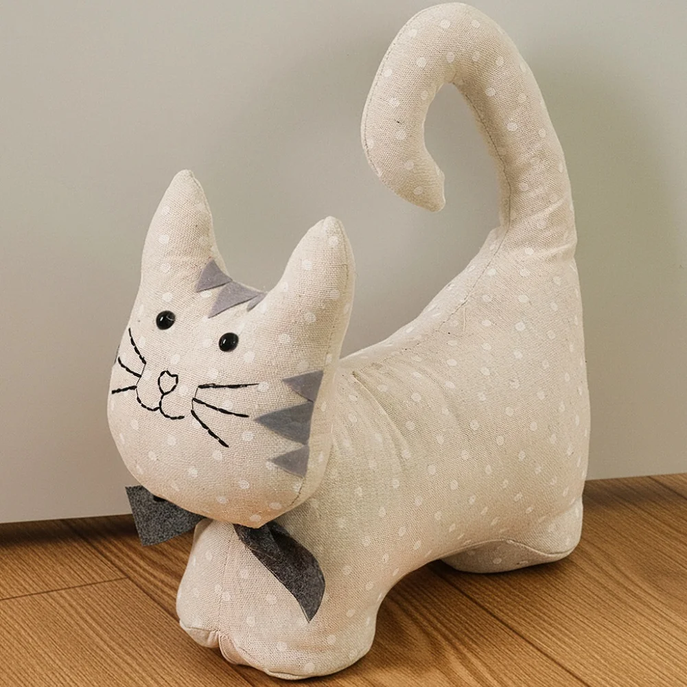 رائعتين 3D القط الباب حماية صامتة وديكور المنزل الأنيق لطيف القط شكل الباب سدادة حامل