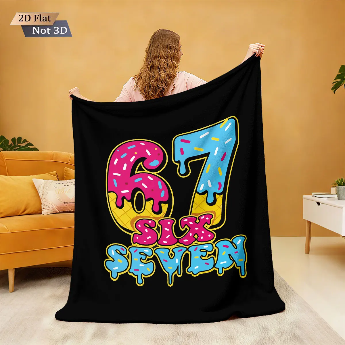 1 قطعة عيد ميلاد سعيد 67 عنصر مطبوعة الفانيلا بطانية القيلولة بطانية عادية لينة متعددة الحجم آلة قابل للغسل #4