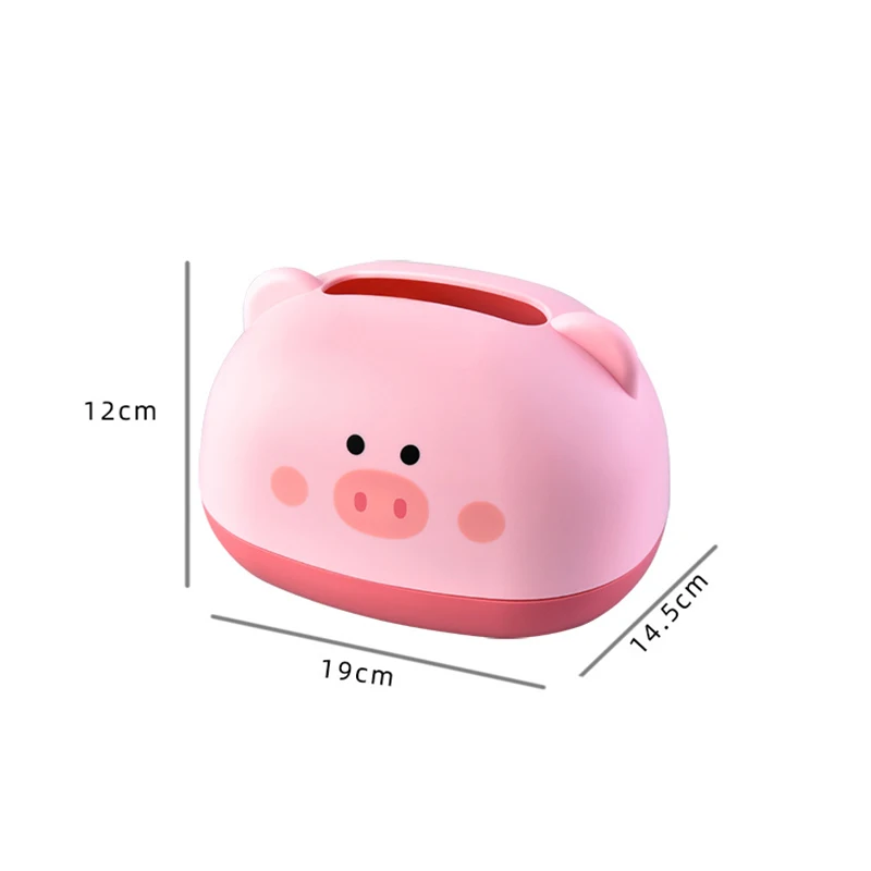 Napkin Holder Household Living Room Dining Room Creative Pig Storage Box Bathroom Tissue Box Portable Towel Case Dispenser