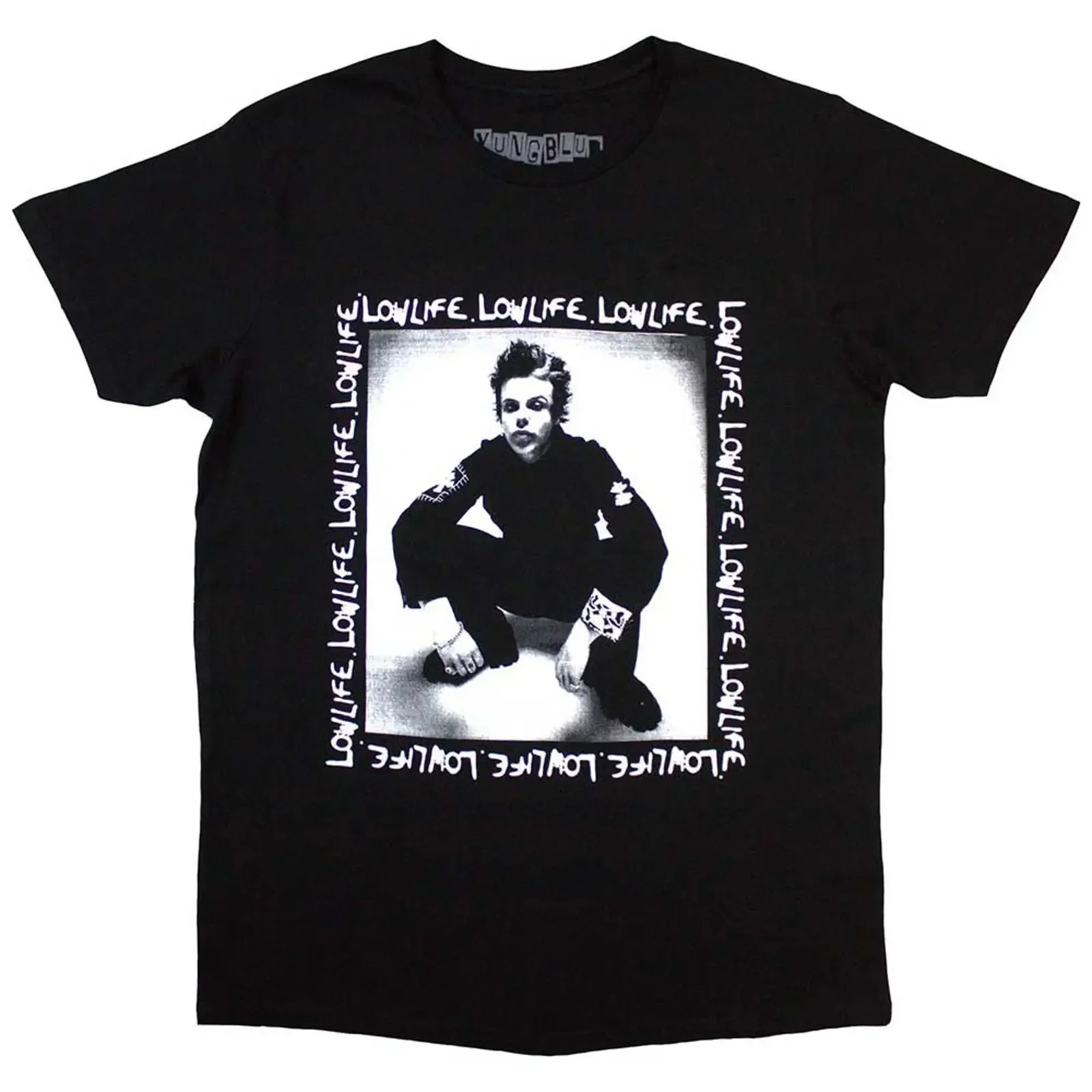 Yungblud T Shirt Low Life OFFICIAL NEW vintage Washed Unisex designer clothes fashion Top For Everyday Wear Stretched graphic