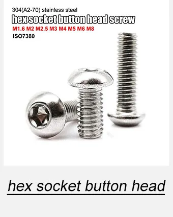 Insgesamt 400/650/1140/2100X M1,6 M2 M2,5 M3 M4 M5 304 Edelstahl Sechskant Innensechskantschraube Bolzen Mutter Set Sortiment Kit – Detail 5