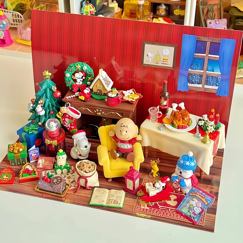 الأصلي ريمينت سنوبي ليلة عيد الميلاد Miniaturization الهدايا أيام الشتاء الدافئة إعادة معالجة Shokugan الديكور هدية الكريسماس لعبة