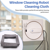AT44-6PCS Window Cleaning Robot Mop Cloth Cleaning Rag Towel Dust Cloth Cleaning Cloth For LIECTROUX YW209