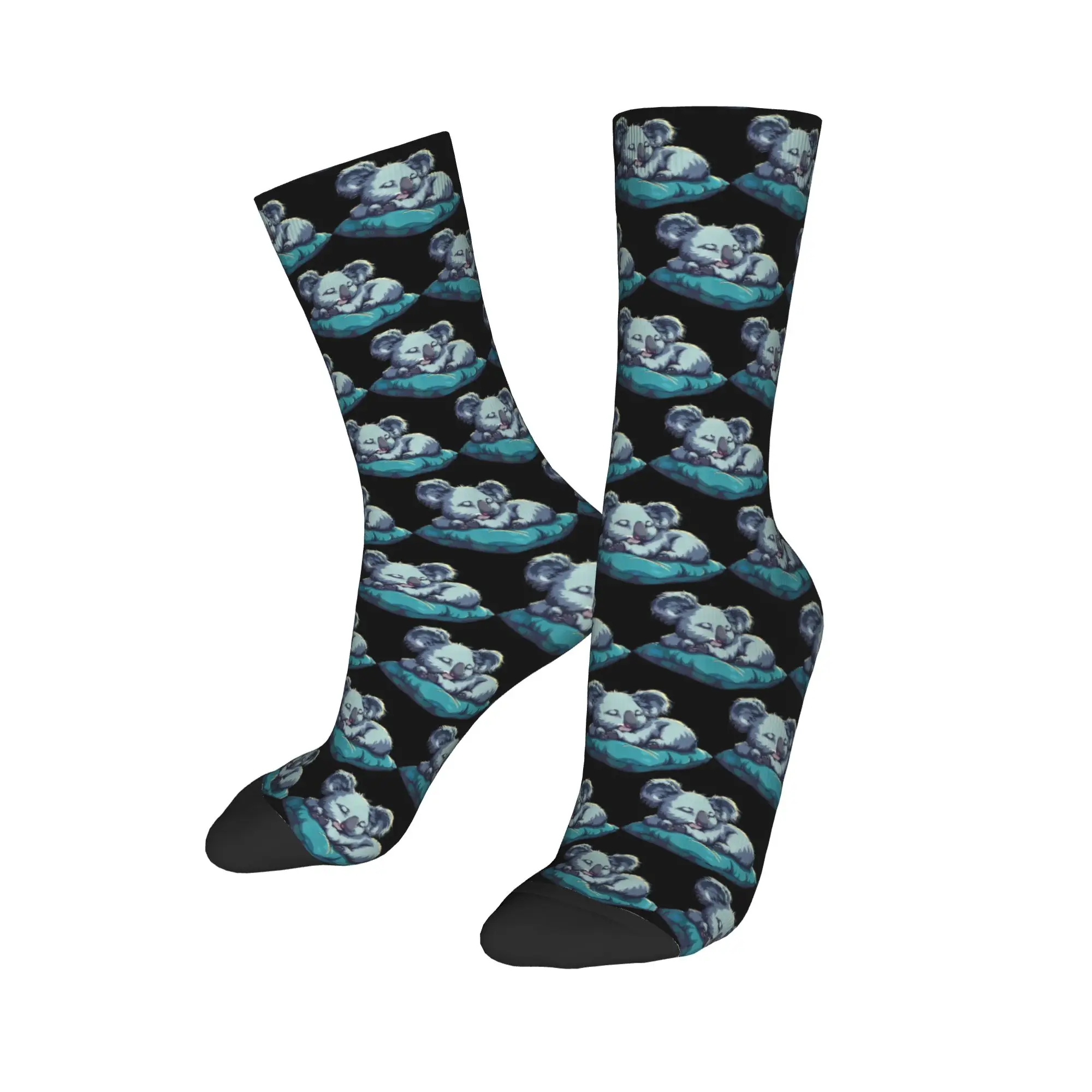 Fashion Men's Socks Hip Hop Cute Lazy Koala Bear Napping Dress Sock Polyester  Sport Women's Socks Spring Summer Autumn Winter