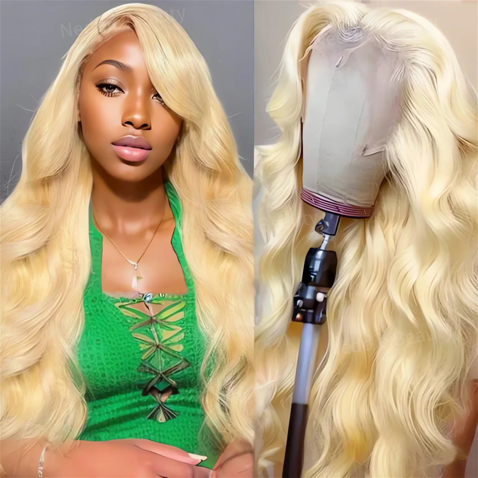 Peruka z ludzkich włosów 30 40 cali 613 Kolorowa HD Brazylijska koronkowa peruka na przód 13x6 Przezroczysta 100% blond Body Wave Wybór dla kobiet