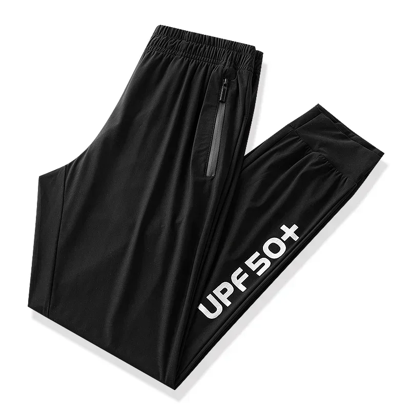 UPF50+Ice Silk Pants Summer Loose Breathable Quick Drying Slow Running Sports Fitness Pants Neutral Outdoor Mountaineering Pants