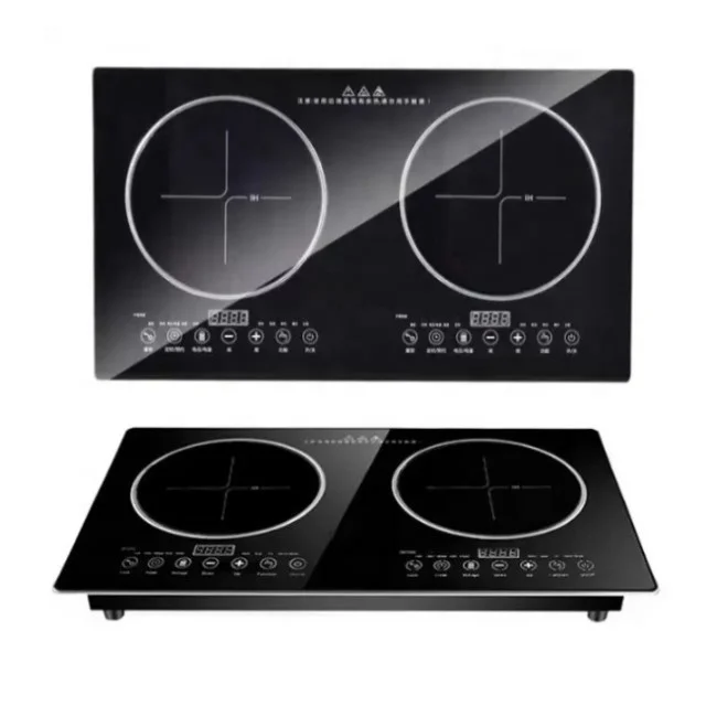 Hot Sale Multi Burners Electric Stove Induction Cooker 110V/220V Kitchen Restaurant Tabletop Cooktop Touch Screen Embedded Glass