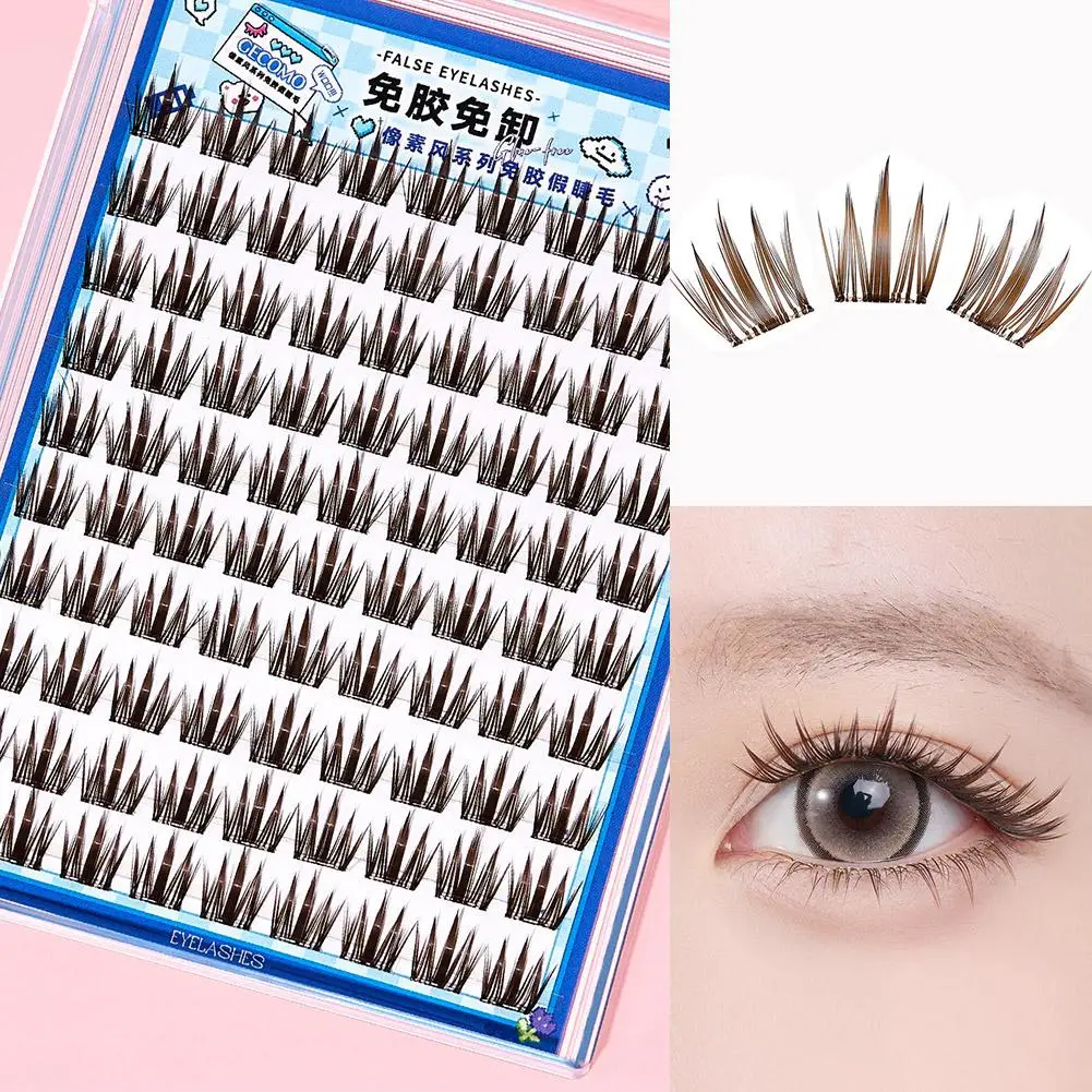 Grote capaciteit Lijmvrije Valse Wimpers DIY Segment Lash Manga Look Natuurlijke Clusters Extension Make Wimpers Tool Q0A6