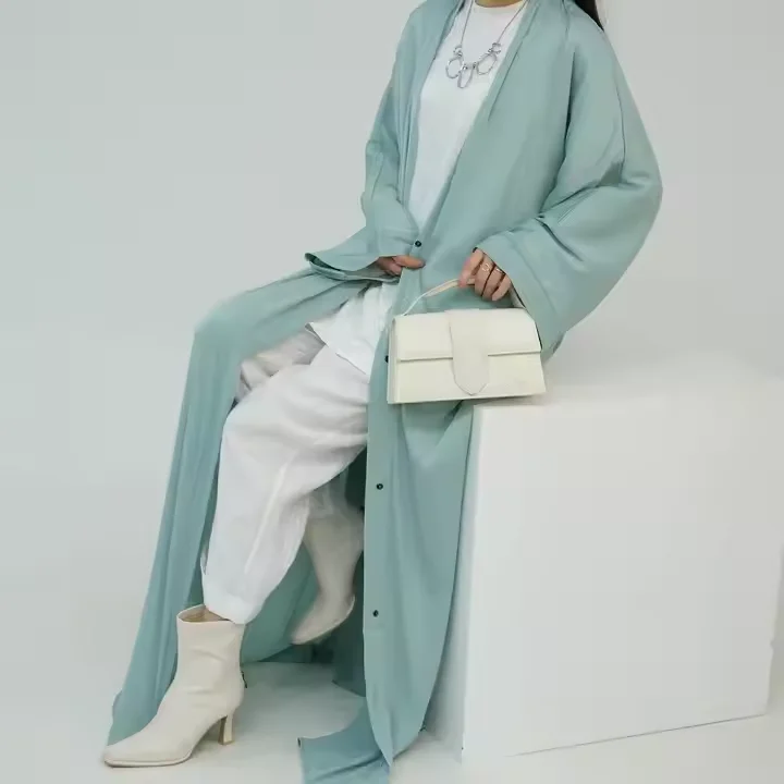 

Мусульманское женское кимоно с открытой передней частью, кардиган, Дубай, Турция, кафтан, исламская одежда, арабский халат, платье Ид Рамадан Джалабия Сабая