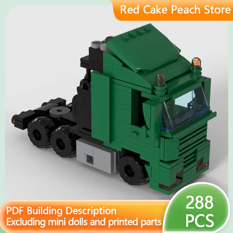 

Модель городской автомобиль MOC, строительные кирпичи, армейский тяжелый транспортный грузовик, модульная технология, детские праздничные подарки, сборные игрушки, костюм