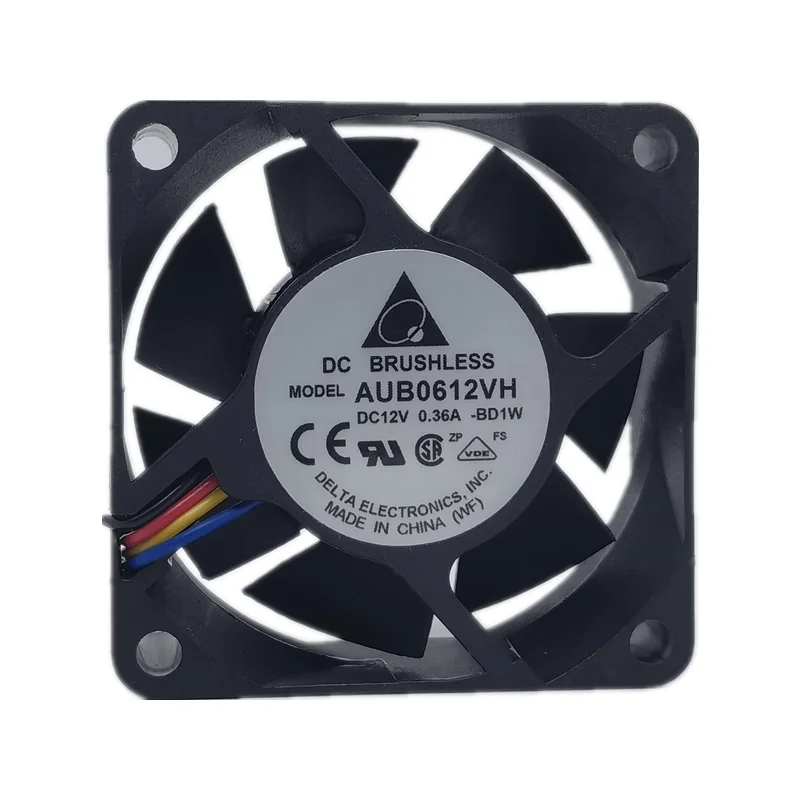 New delta AUB0612VH 12V 0.36A 6025 6cm 4-wire PWM temperature control server fan