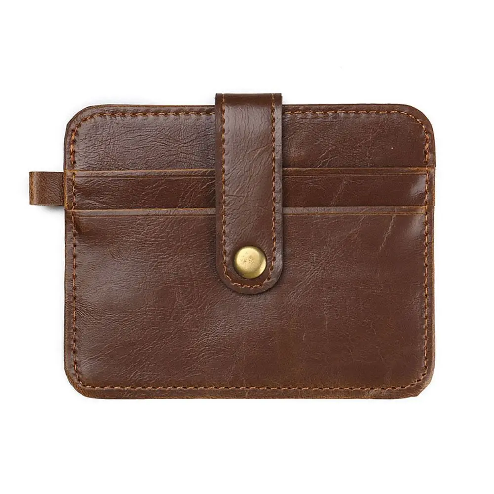 Echte kaart nieuwe vintage stijl dames mannelijke clutch paard gekke portemonnee mini portemonnees leer klein