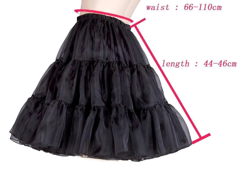 High Quality Colorful Girl\'s Tutu Net Petticoat Underskirt White Black Pink Red Short Mariage Petticoats For Wedding Dress