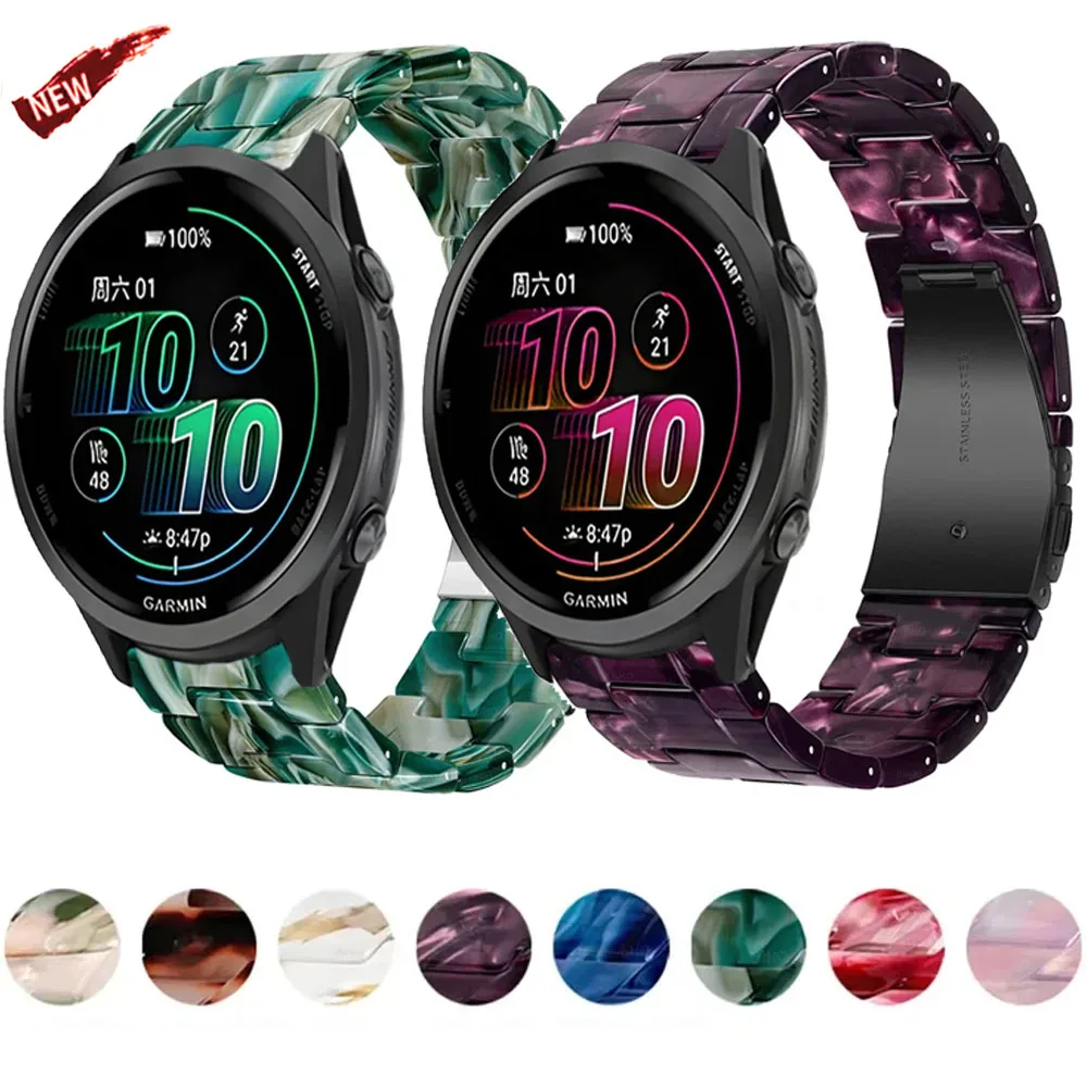 20/22mm Harzarmband für Garmin Forerunner 570 47mm 42mm 170 70 970 965 265 255 55 165 Komfortables Armband für Garmin Active 6 Gürtel
