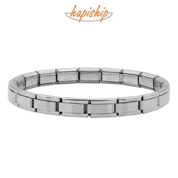 Hapiship New Fashion Women Jewelry 7mm Width  Color Stainless Steel Bracelet Bangle Girls Wedding Gift G123