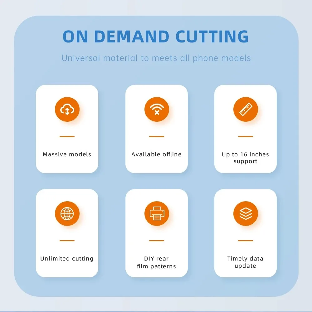 Top Level Tempered Glass Screen Protector Cutting Machine Easy to Operate Mobile Phone Screen Protector Film Cutting Machine