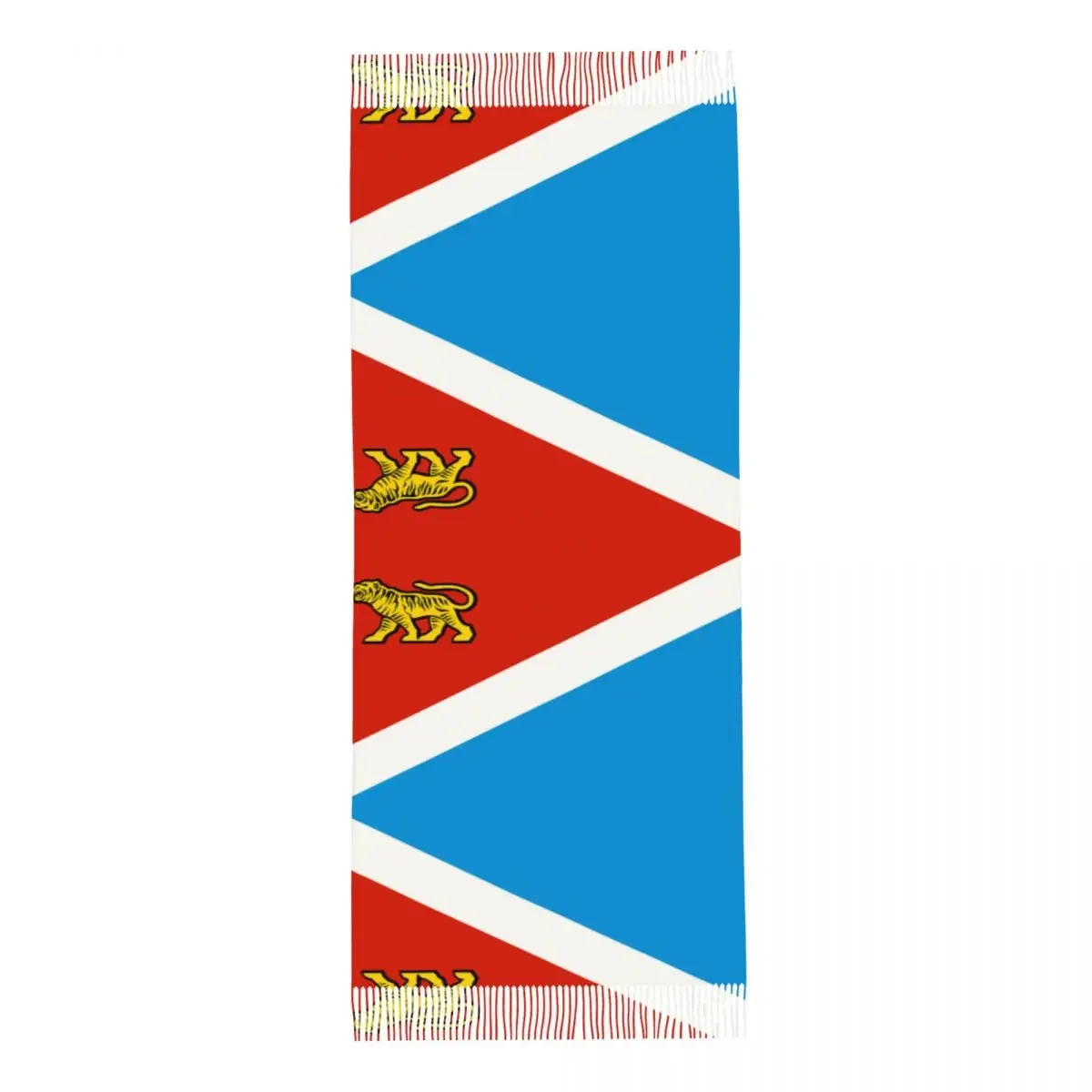 Personalized Printed Primorsky Krai Flag Long Pile Fringe Men Scarf Women'S Anti Chill 