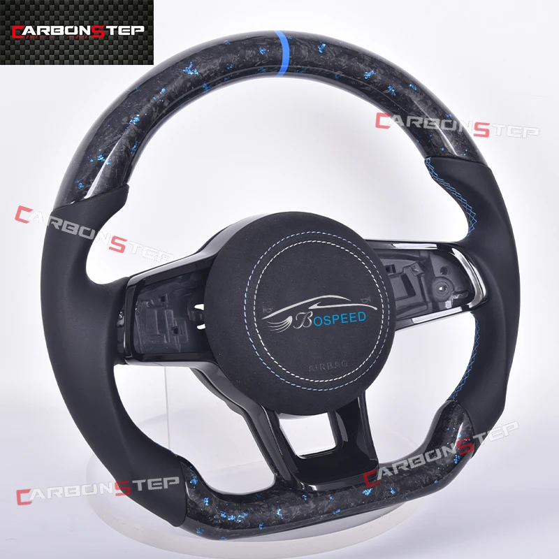 

For Volkswagen VW Golf Golf 7 5 6 8 R GTI MK7 MK5 MK6 MK3 Passat B5 GTE PLUS Suede Forged Carbon Fiber LED Steering Wheel