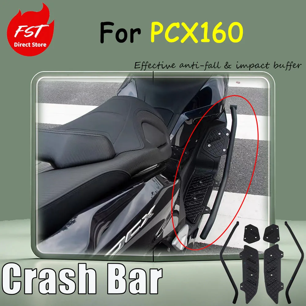 For PCX160 models 20-25, upgrade with accessory guard bars, foot pedals, aluminum alloy and stainless steel bumpers