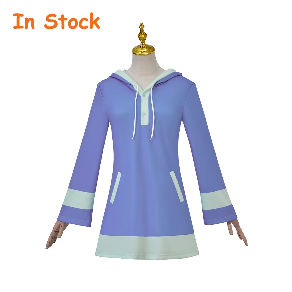 In Stock Mother 3 Kumatora Cosplay Kumatora Purple Dress Hooded Jacket Coat Women Halloween Costume Party Outfit